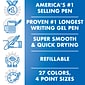 Pilot G2 Retractable Gel Pens, Fine Point, Assorted Ink, 8/Pack (31128)