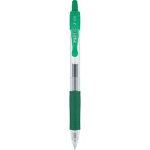 Pilot G2 Retractable Gel Pens, Extra Fine Point, Green Ink, Dozen (31005)