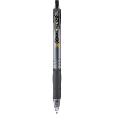 Pilot G2 Retractable Gel Pens, Bold Point, Black Ink, 36/Pack (84095)