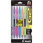 Pilot G2 Retractable Gel Pens, Fine Point, Assorted Ink, 5/Pack (31266)