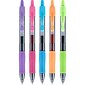 Pilot G2 Retractable Gel Pens, Fine Point, Assorted Ink, 5/Pack (31266)