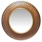 Infinity Instruments 15.75" Round Wall Mirror, Gold/Copper Finish (15367GD)