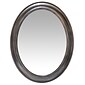 Infinity Instruments 30" Oval Wall Mirror, Antique Silver Finish  (15370AS)