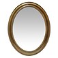 Infinity Instruments 30" Oval Wall Mirror, Brushed Gold Finish  (15384AG)