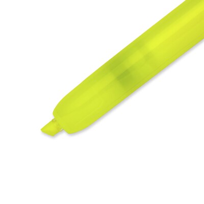 Sharpie Retractable Highlighter, Chisel Tip, Fluorescent Yellow, 5/Pack (1740822)