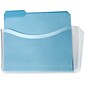 Rubbermaid 1-Pocket Plastic Letter Size Wall File, Clear (65972ROS)