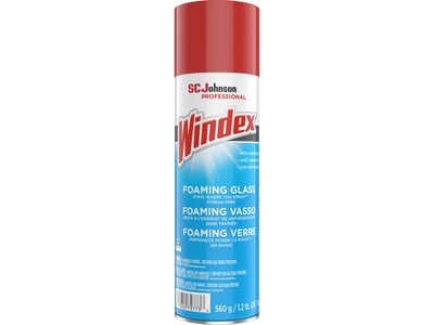 Windex Foaming Glass Cleaner Aerosol, 19.7 Oz., 6/Carton (333813CT)