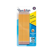 Paper Mate EverStrong Pre-Sharpened Wooden Pencil, 1.3mm, #2 Medium Lead, 2 Dozen (2065460)