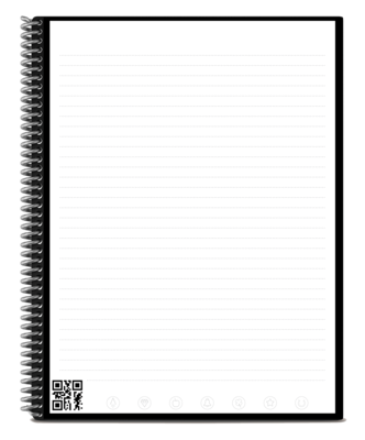 Rocketbook Core Reusable Smart Notebook, 8.5" x 11", Lined Ruled, 32 Pages, Teal (EVR2-L-RC-CCE)