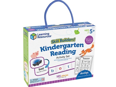 Learning Resources Skill Builders! Kindergarten Reading, Assorted Colors (LER1246)