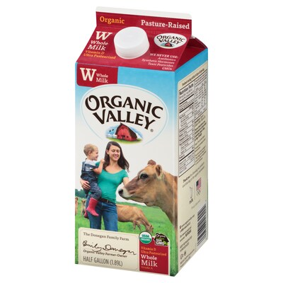 Organic Valley Whole Milk, 64 oz., 3/Pack (307-00348)