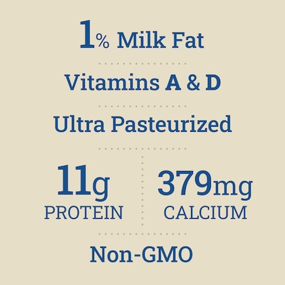 Organic Valley 1% Milk, 64 oz., 3/Pack (307-00349)