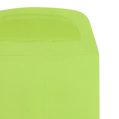JAM Paper #6 Coin Business Colored Envelopes, 3.375 x 6, Ultra Lime Green, 25/Pack (356730556)