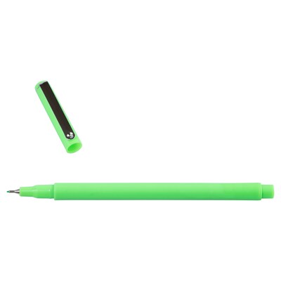 Marvy Uchida Le Pen Felt Pen, Fine Tip, Neon Green Ink, 2/Pack (76530909A)