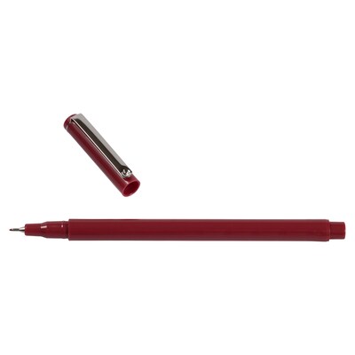Marvy Uchida Le Pen Felt Pen, Ultra Fine Point, Burgundy Ink, 2/Pack (7655871A)