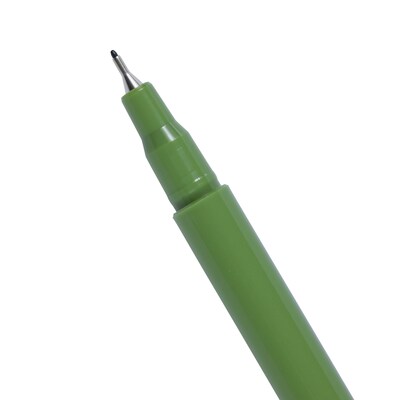 Marvy Uchida Le Pen Felt Pen, Ultra Fine Point, Olive Green Ink, 2/Pack (7655878A)