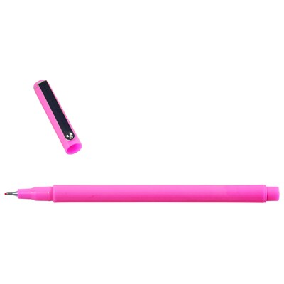 Marvy Uchida Le Pen Felt Pen, Fine Tip, Neon Pink Ink, 2/Pack (76530911A)