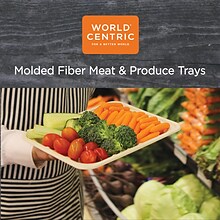 World Centric Fiber Trays, 9.1 x 7.1 x 0.7, Natural, 500/Carton