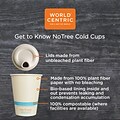 World Centric NoTree Paper Cold Cups, 16 oz, Natural, 1,000/Carton