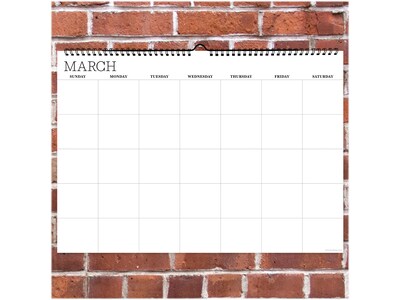 TF Publishing 12" x 17" Monthly Dry Erase Wall Calendar, White (99-1149)