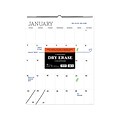 TF Publishing 22 x 17 Monthly Dry Erase Wall Calendar, White (99-1150)