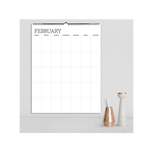 TF Publishing 22 x 17 Monthly Dry Erase Wall Calendar, White (99-1150)