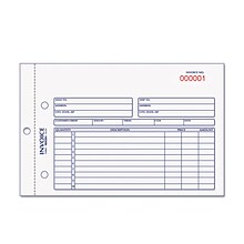 Rediform invoce Book, 5 1/2 x 7 7/8, Carbonless Duplicate, 50 Sets/Book