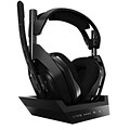 Logitech Astro A50 Wireless Gaming Headset with Base Station, Black/Gray (939-001673)