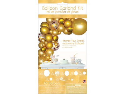 Amscan Party Balloon Garland Kit, Gold (112006)