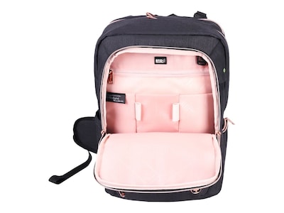 SwissDigital Katy Rose Backpack, Black/Pink (SD1006-01)