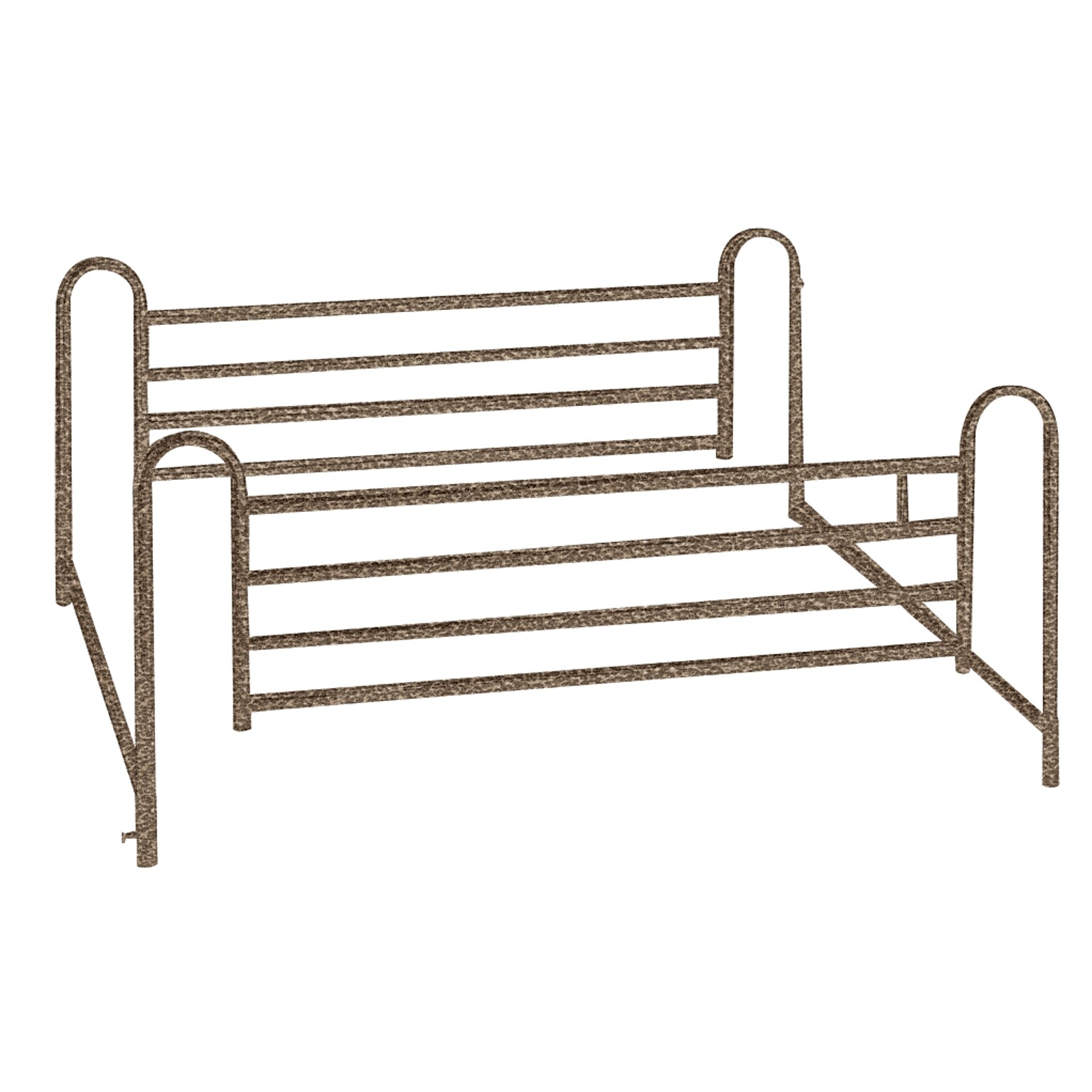 Drive Medical Full Length Hospital Bed Side Rails, 1 Pair (15001ABV)