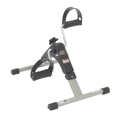 Drive Medical Folding Exercise Peddler with Electronic Display, Black (RTL10273)