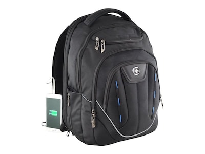 SwissDigital Terabytes Backpack, Black (J16BT-1)