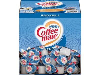 Coffee mate French Vanilla Dairy Free Liquid Creamer, 0.38 oz., 180/Box (NES18001)