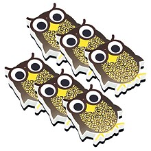 Ashley Productions® Magnetic Whiteboard Eraser, Wise Owl, Pack of 6 (ASH10009-6)