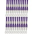 SICURIX Standard Lanyard Hook Rope Style, Purple, Pack of 24 (BAUM68914-24)