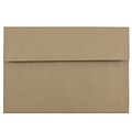 JAM Paper A8 Invitation Envelopes, 5.5 x 8.125, Brown Kraft Paper Bag, 50/Pack (LEKR750I)