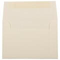 JAM Paper 4Bar A1 Strathmore Invitation Envelopes, 3.625 x 5.125, Ivory Wove, Bulk 250/Box (191133H)
