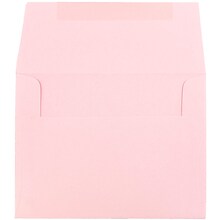 JAM Paper A2 Invitation Envelopes, 4.375 x 5.75, Baby Pink, 50/Pack (155623I)