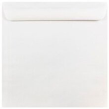 JAM Paper 10 x 10 Large Square Invitation Envelopes, White, 50/Pack (3992319I)