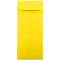 JAM Paper #11 Policy Business Colored Envelopes, 4.5 x 10.375, Yellow Recycled, 50/Pack (3156393I)