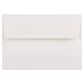 JAM Paper 4Bar A1 Strathmore Invitation Envelopes, 3.625 x 5.125, Bright White Wove, 50/Pack (900928