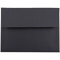 JAM Paper A6 Invitation Envelopes, 4.75 x 6.5, Black, 50/Pack (22115363I)