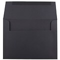 JAM Paper A6 Invitation Envelopes, 4.75 x 6.5, Black, 50/Pack (22115363I)