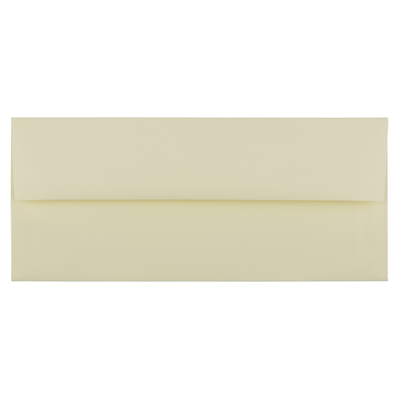 JAM Paper Strathmore Open End #10 Business Envelope, 4 1/8 x 9 1/2, Ivory Wove, 500/Pack (191165H)