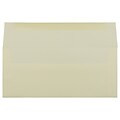 JAM Paper Strathmore Open End #10 Business Envelope, 4 1/8 x 9 1/2, Ivory Wove, 500/Pack (191165H)