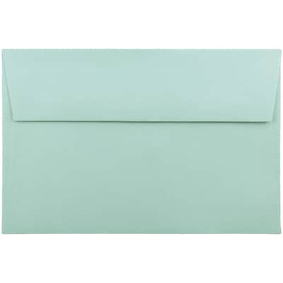 JAM Paper A9 Invitation Envelopes, 5.75 x 8.75, Aqua Blue, 25/Pack (157461)
