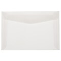 JAM Paper 6 x 9 Booklet Translucent Vellum Envelopes, Clear, 50/Pack (80538I)