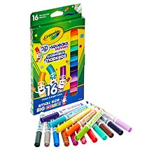 Crayola Pip-Squeaks Skinnies Markers, Assorted, 16/Box, 3 Boxes (BIN588146-3)