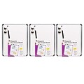 Charles Leonard Magnetic Plastic  Dry-Erase Whiteboard, Aluminum Framed, 11 x 14, Pack of 3 (CHL35